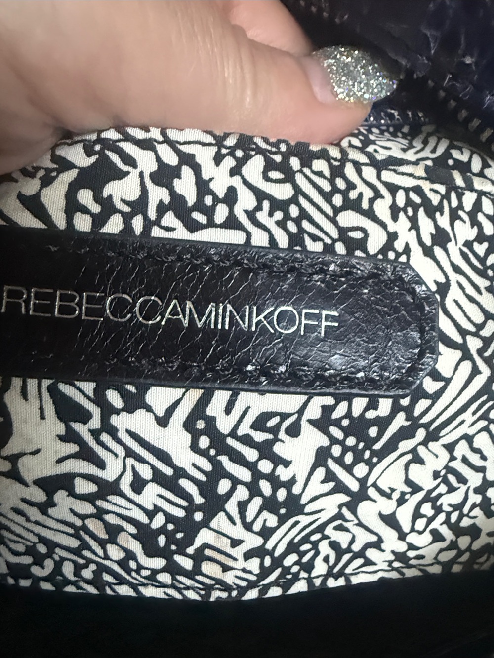 Rebecca Minkoff Blue Embossed Leather Snakeskin Barrel Satchel - Picture 5 of 6